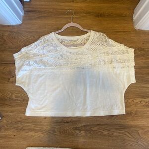 Anthropologie, Pilcro White Top Lace
